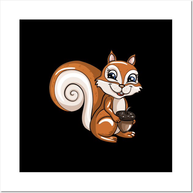 Squirrel Wall Art by LetsBeginDesigns